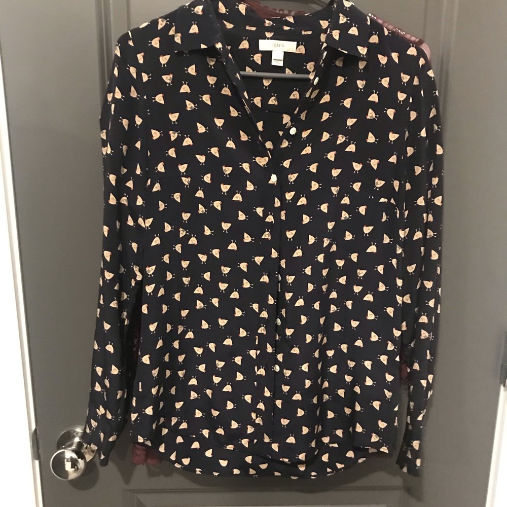Loft silk button down